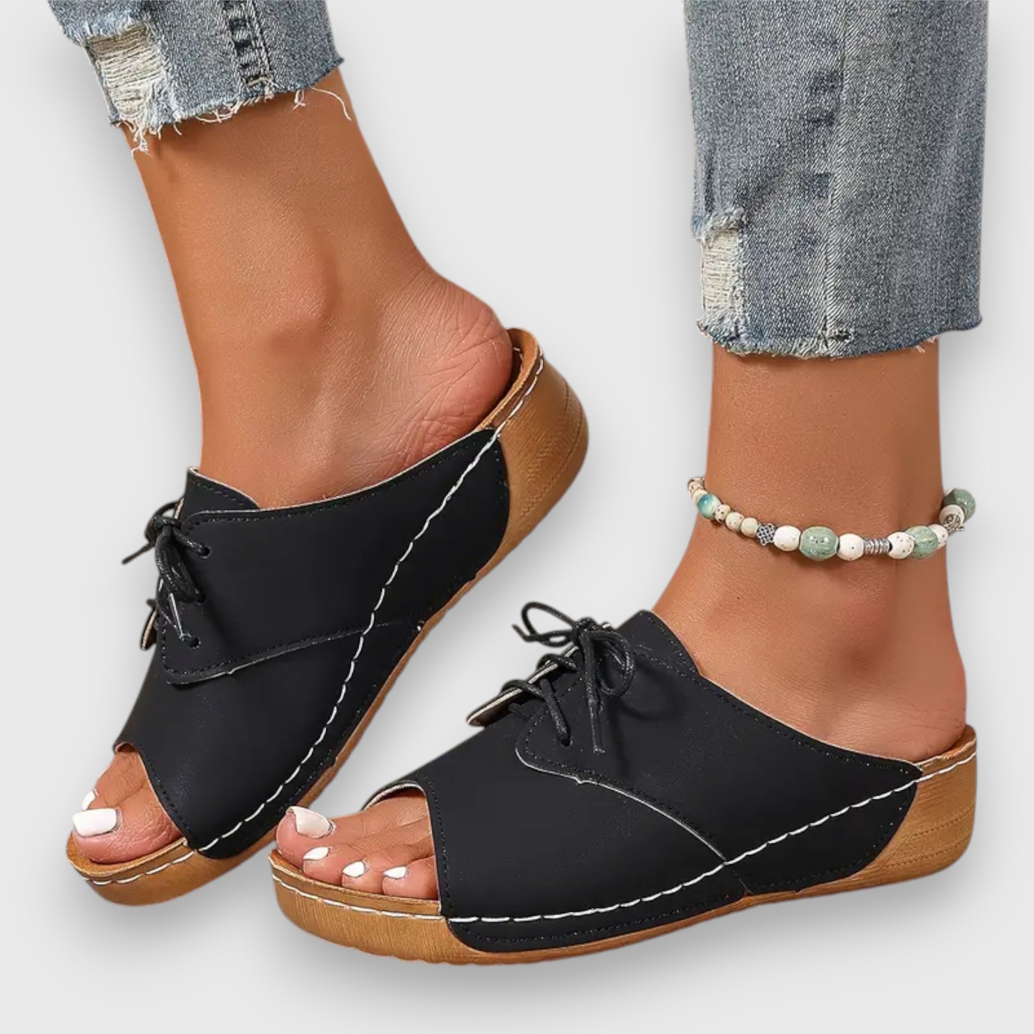 Saskia – Vintage-Stil Sandalen