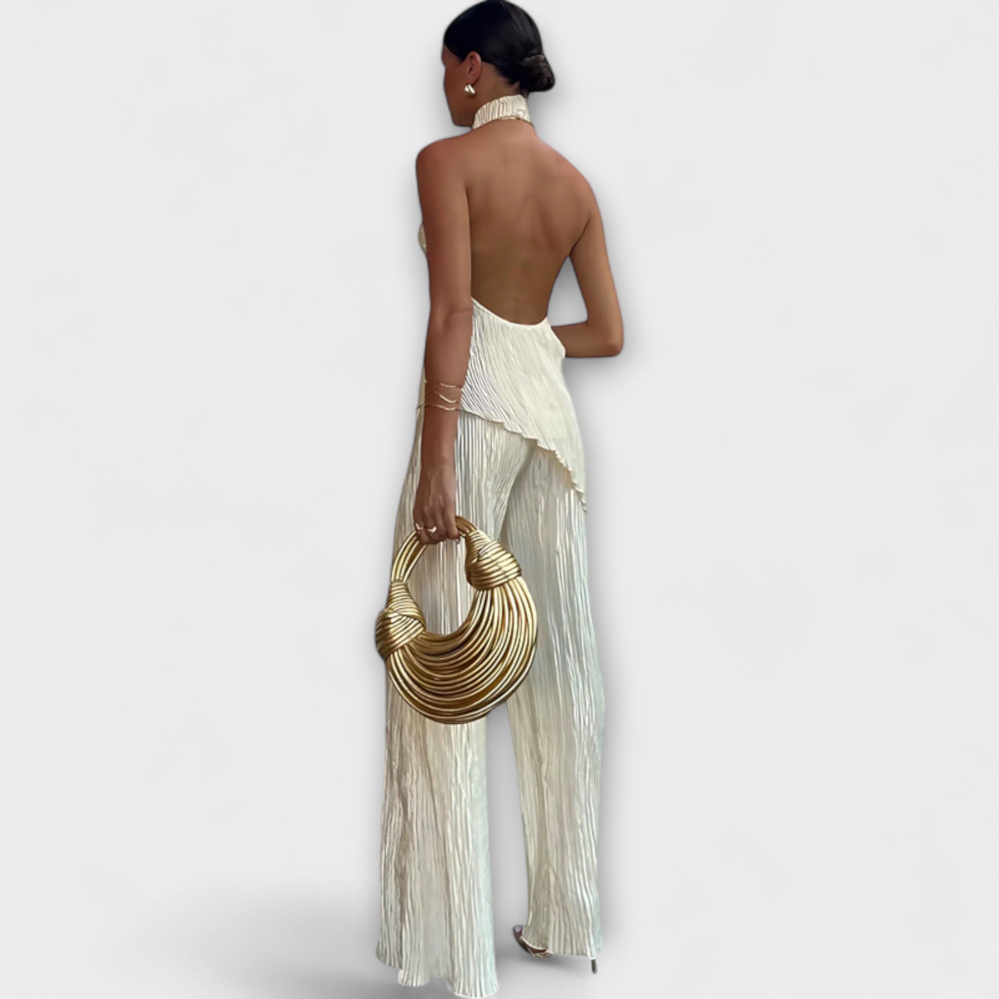 Pilarica - Elegantes plissiertes asymmetrisches Set Nora Zurich