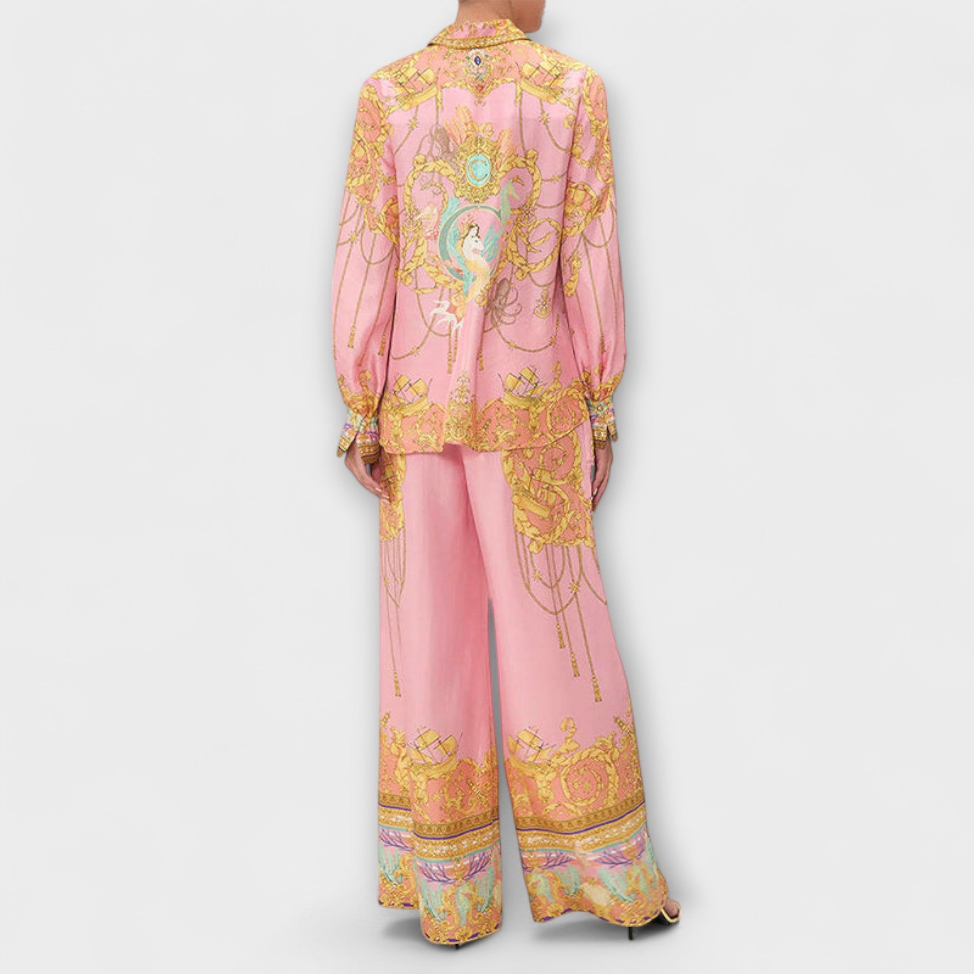 Sage - Meerjungfrau Relaxed Shirt und Elastische Taillenhosen Set Nora Zurich