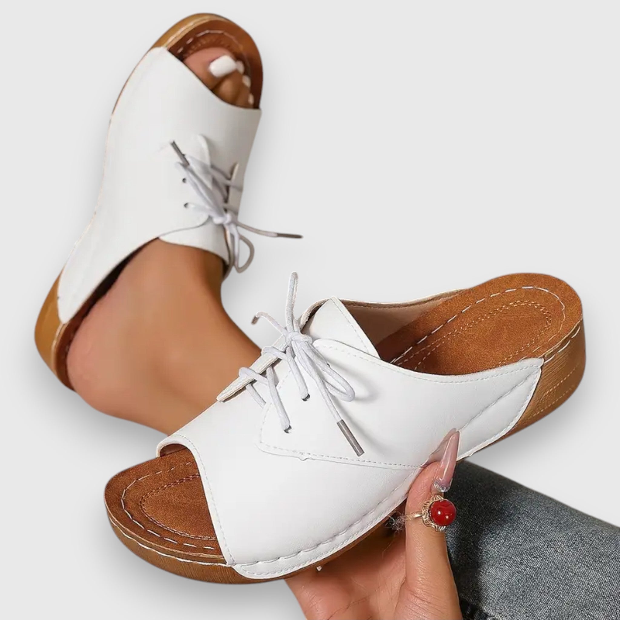 Saskia – Vintage-Stil Sandalen