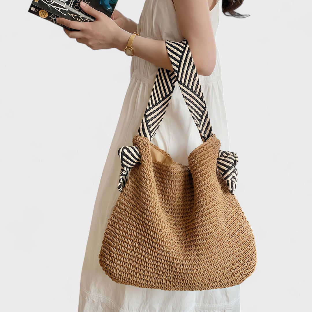 Nora. – Handgewebte Boho-Tasche