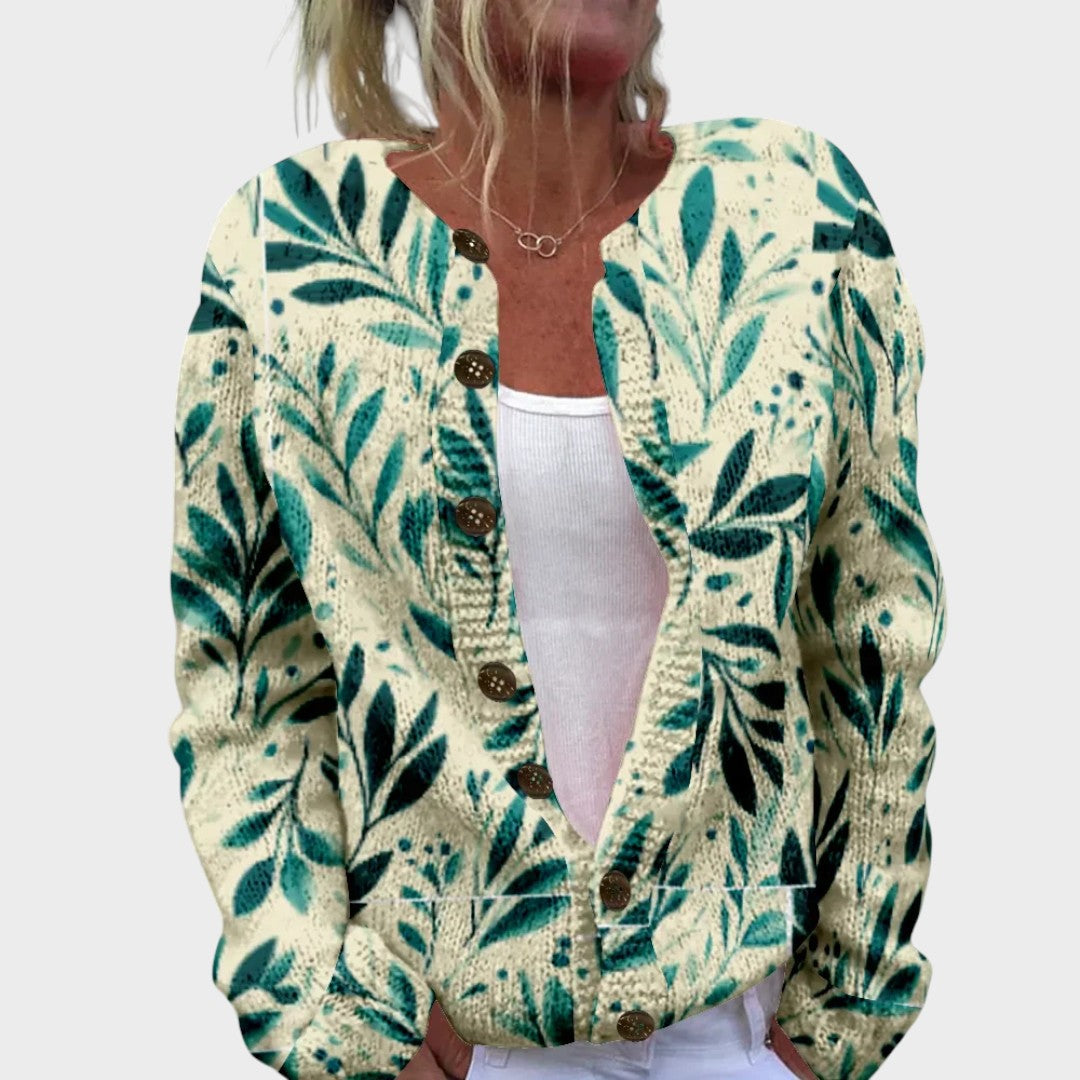 Francisca - Herbstblumen Cardigan Nora Zurich