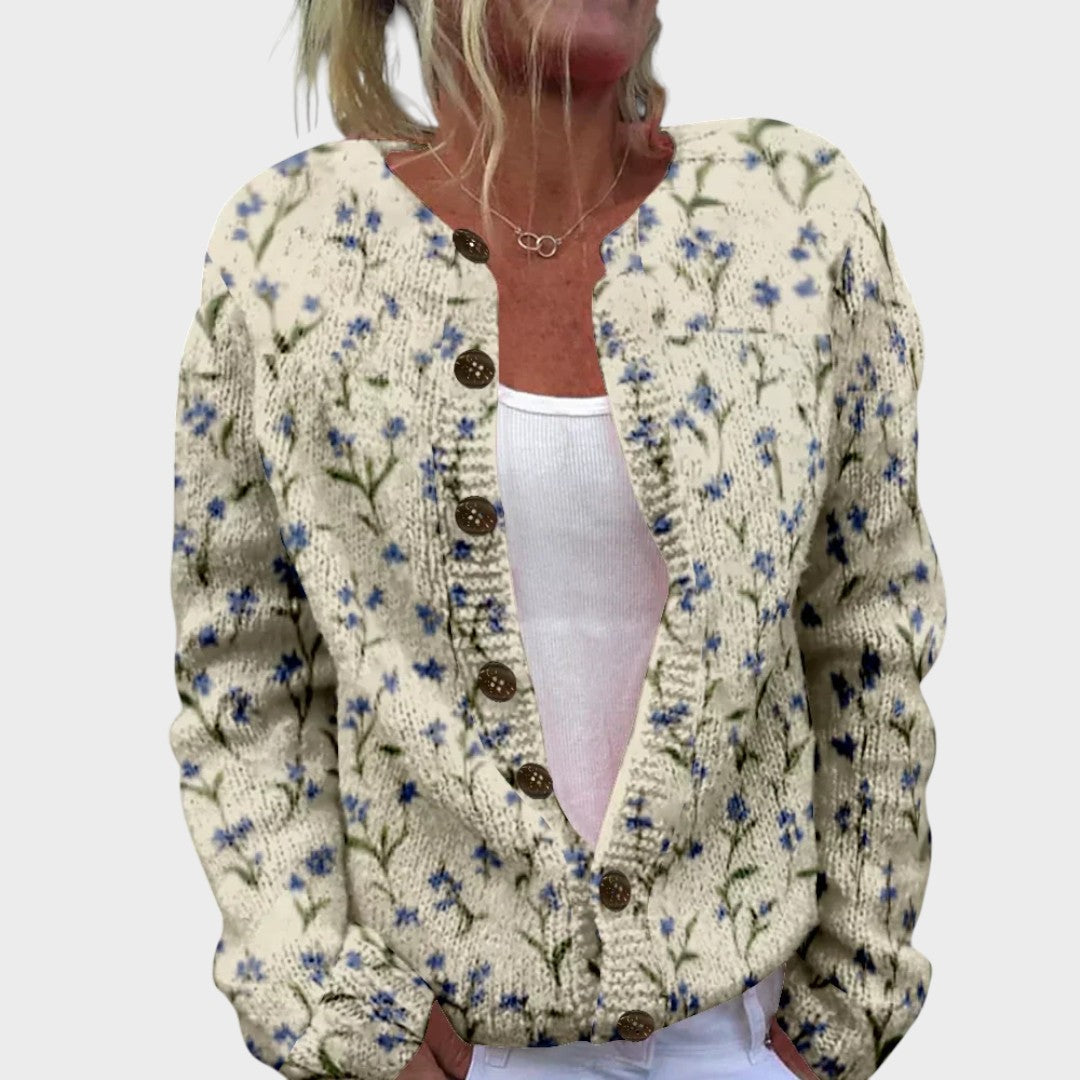 Camila - Herbstblumen Cardigan Nora Zurich