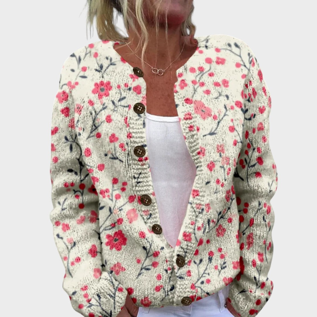 Catarina - Herbstblumen-Cardigan Nora Zurich