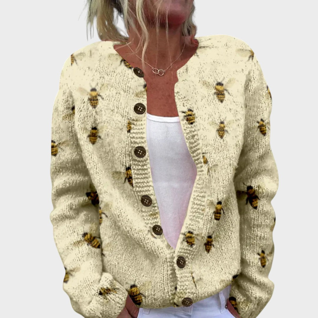 Bianca - Herbstblumen Cardigan Nora Zurich