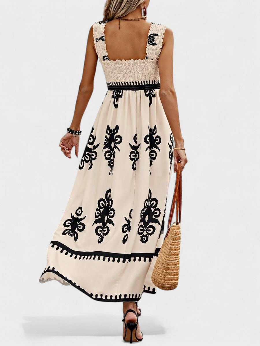 Liora | Maxikleid mit Raffung im Oberteil