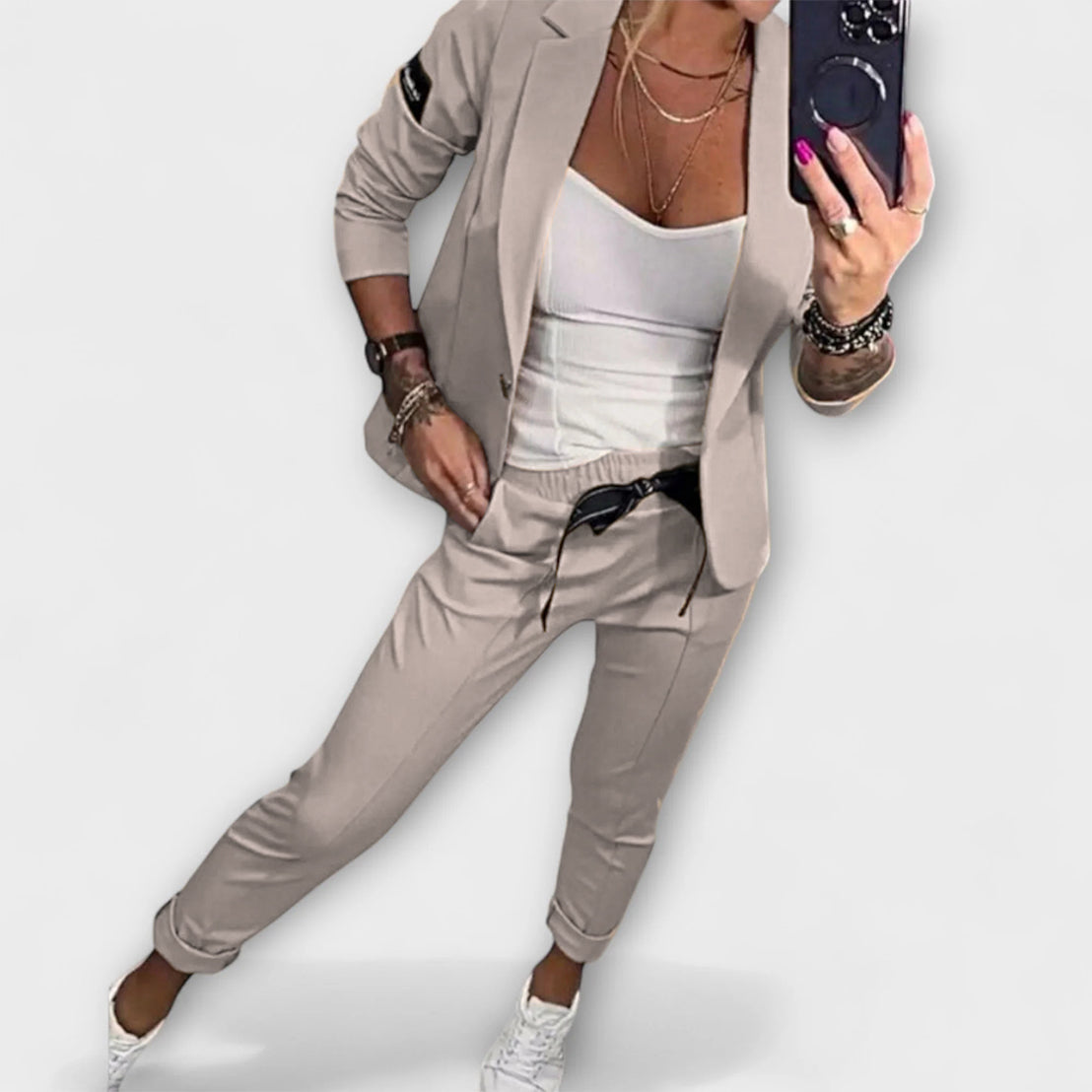 Malou - Koordiniertes Set aus Top, Jacke und Hose Nora Zurich