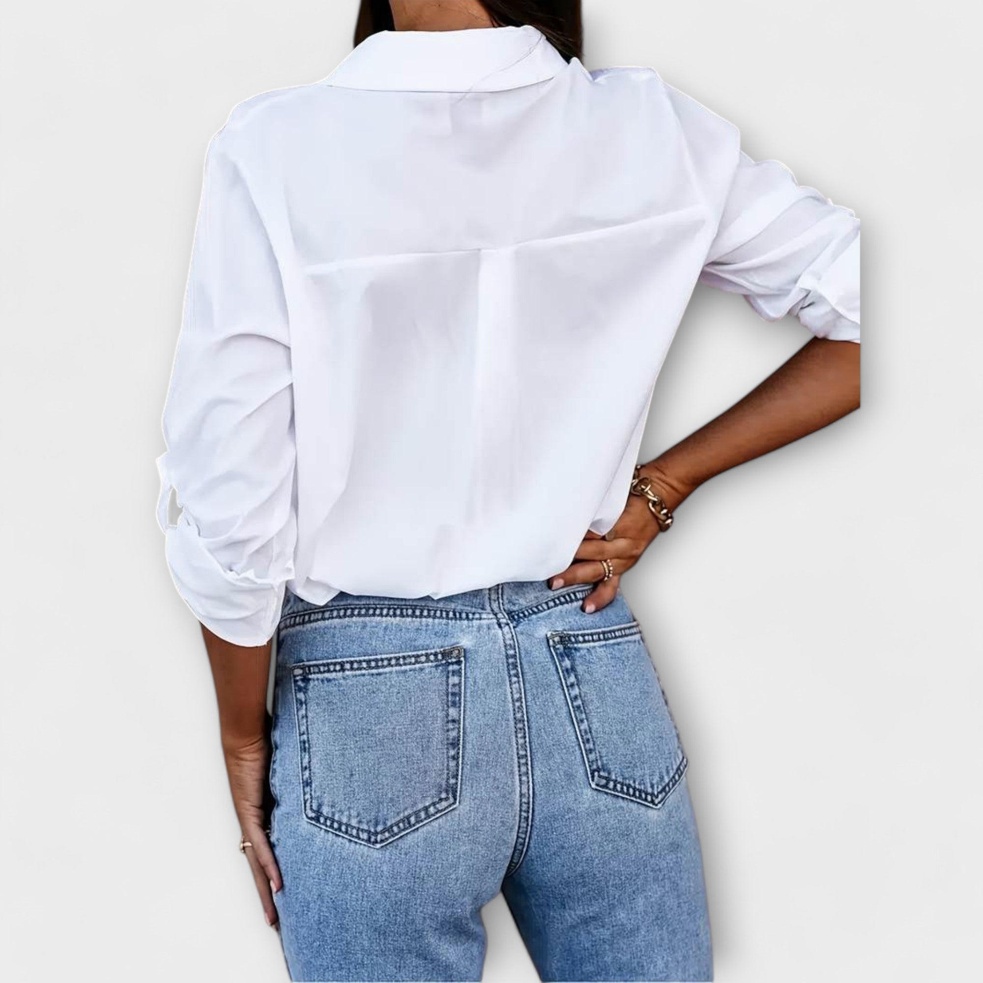 Jessica - lässige Bluse mit V-Ausschnitt