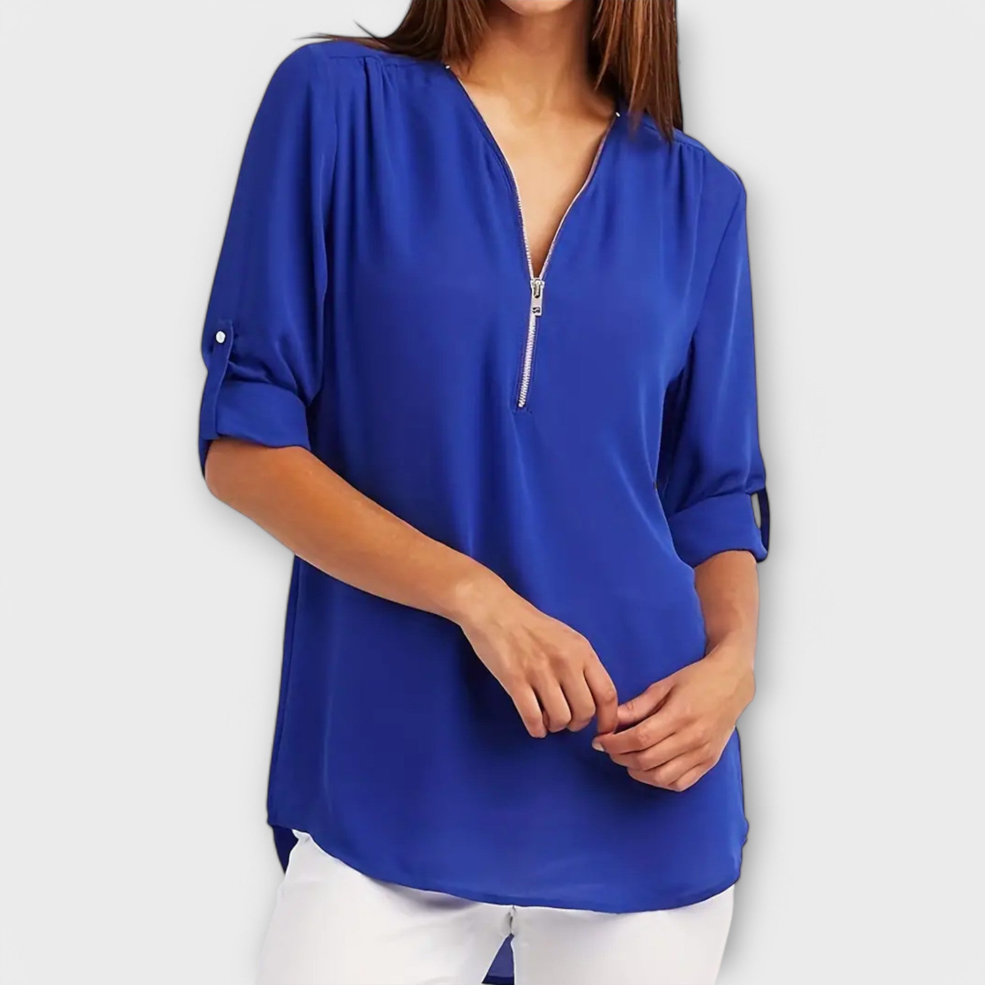Olivia – Die Entspannte V-Ausschnitt Bluse