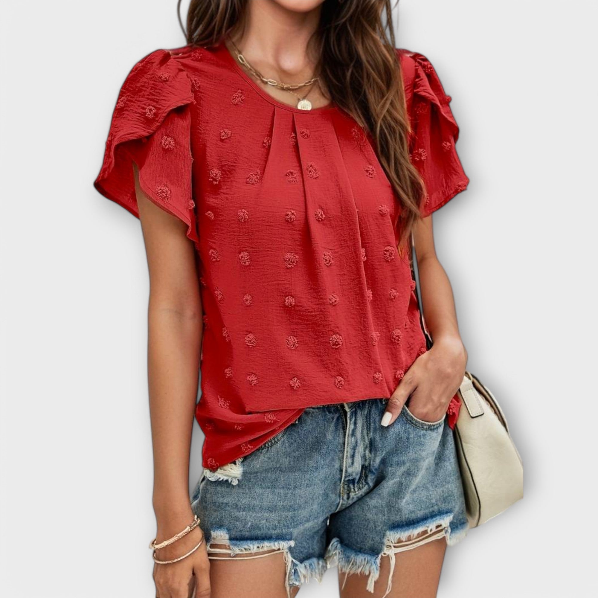Charlotte – Die perfekte Bluse mit Schweizer Punkten