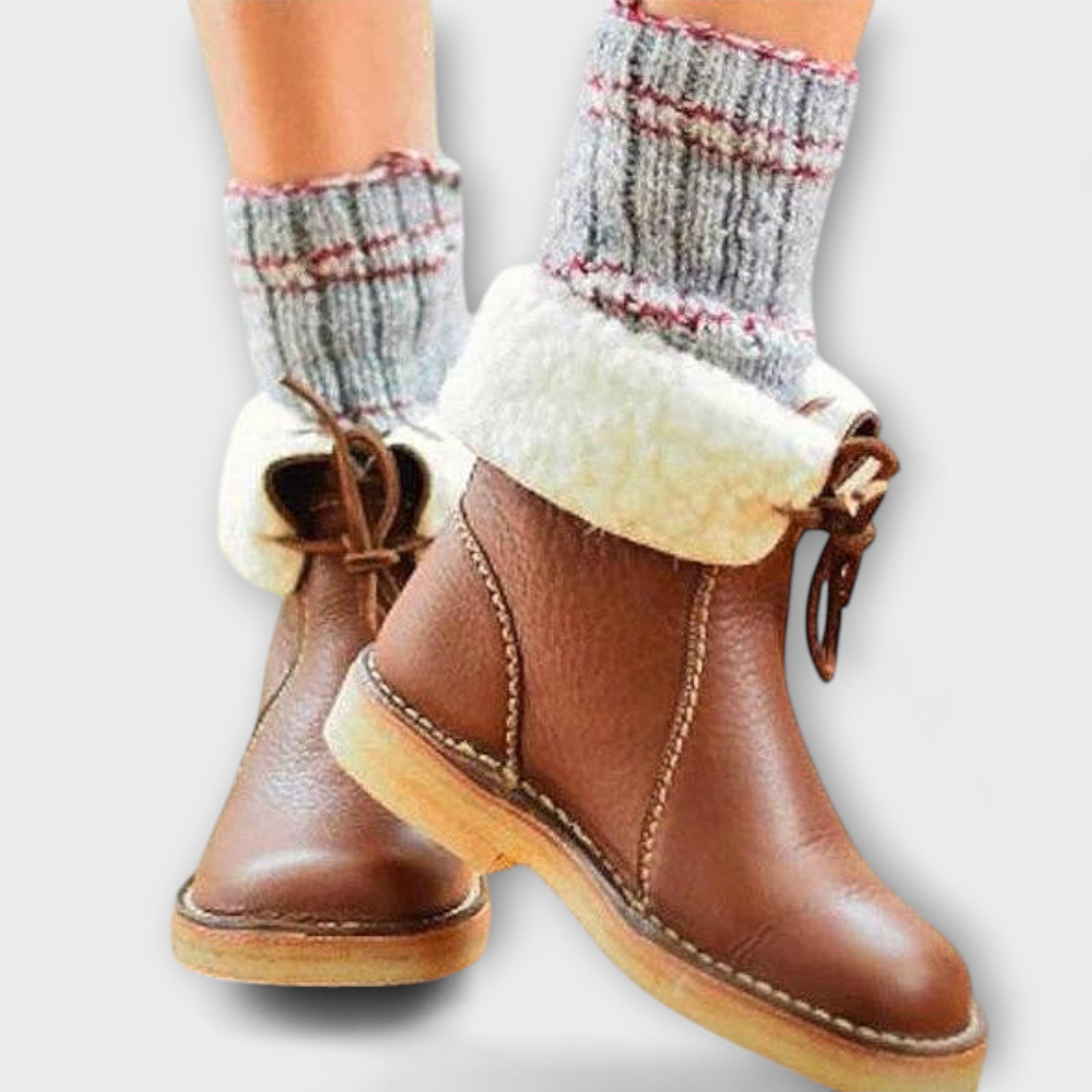 Wasserdichte Stiefel mit Wollfutter