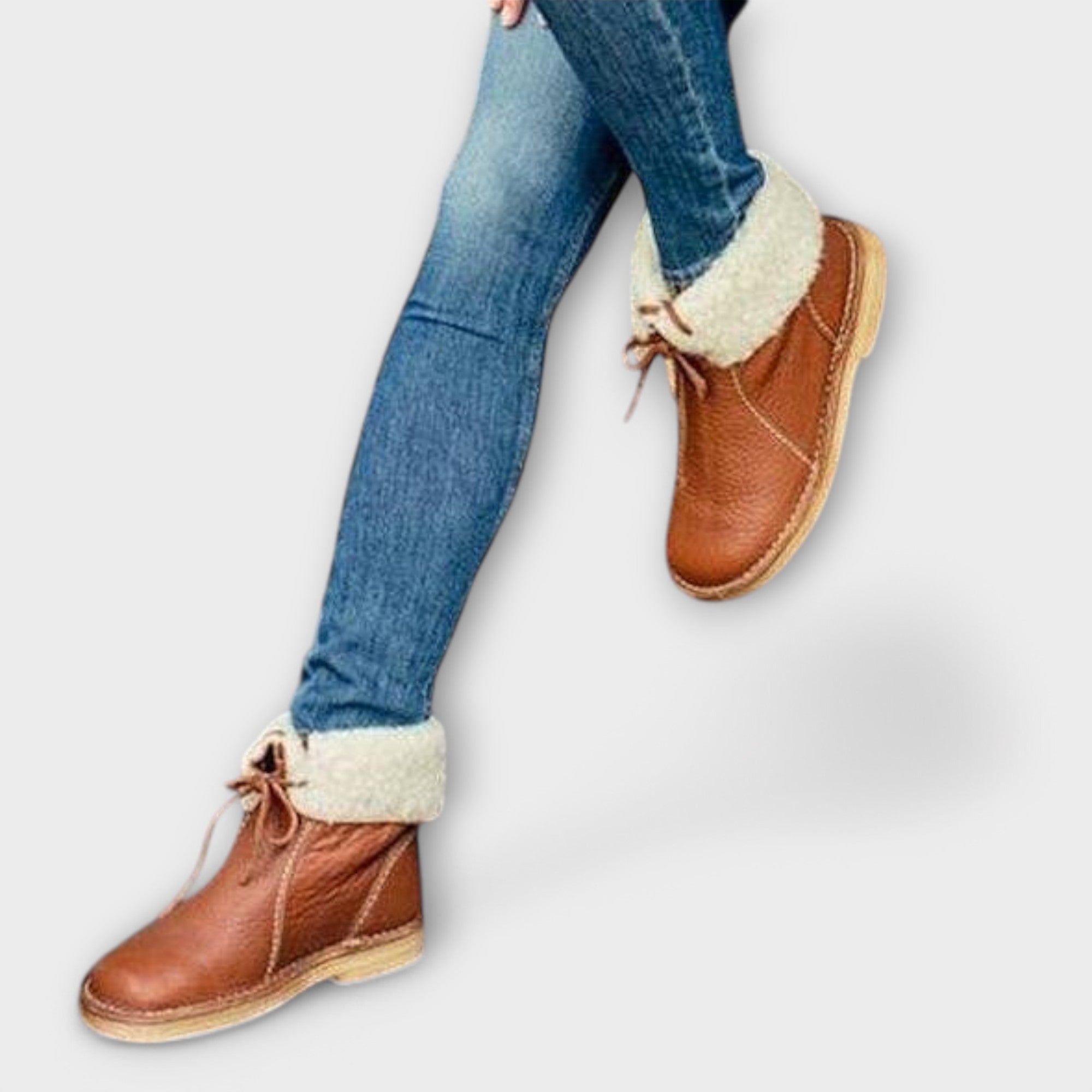 Wasserdichte Stiefel mit Wollfutter