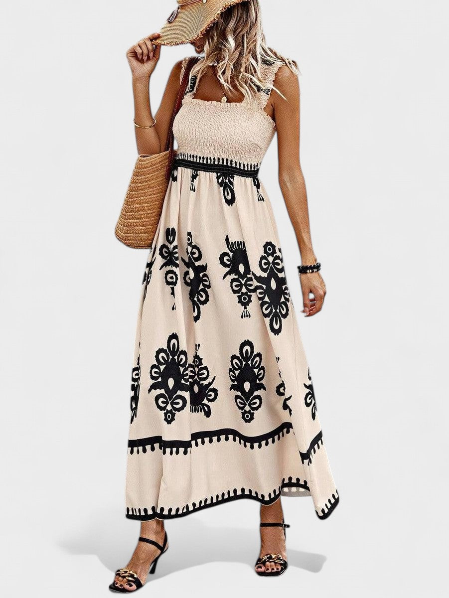 Liora | Maxikleid mit Raffung im Oberteil