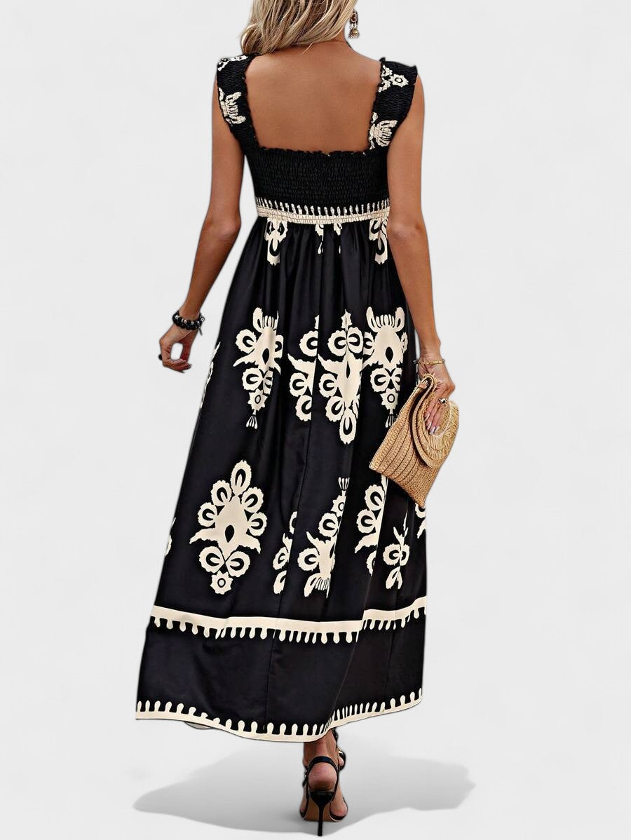 Liora | Maxikleid mit Raffung im Oberteil