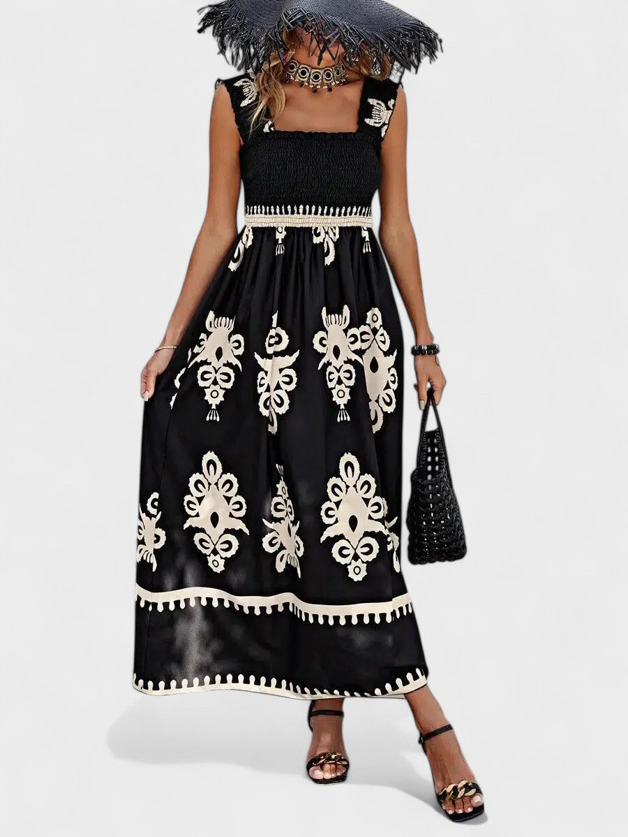 Liora | Maxikleid mit Raffung im Oberteil
