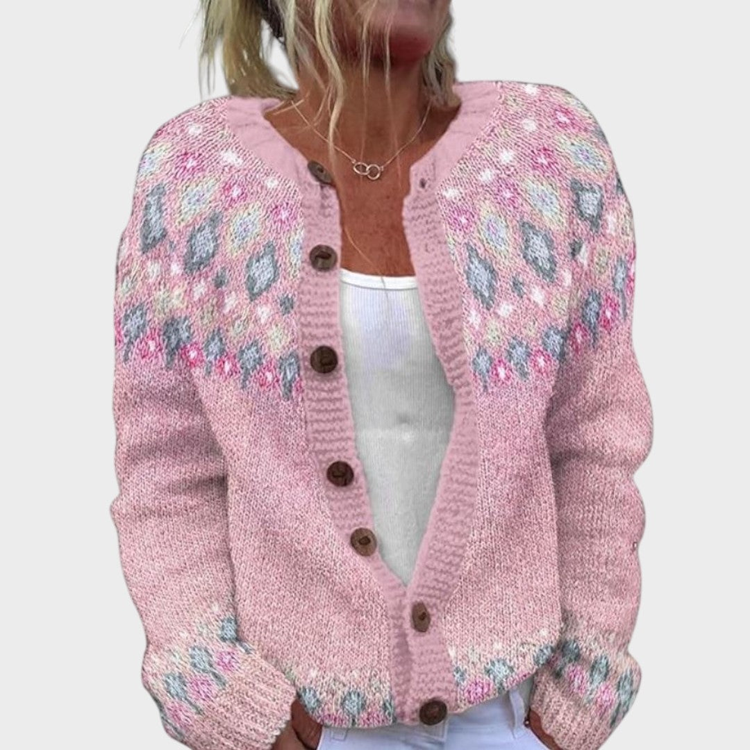 Daniela - Herbstblumen Cardigan Nora Zurich