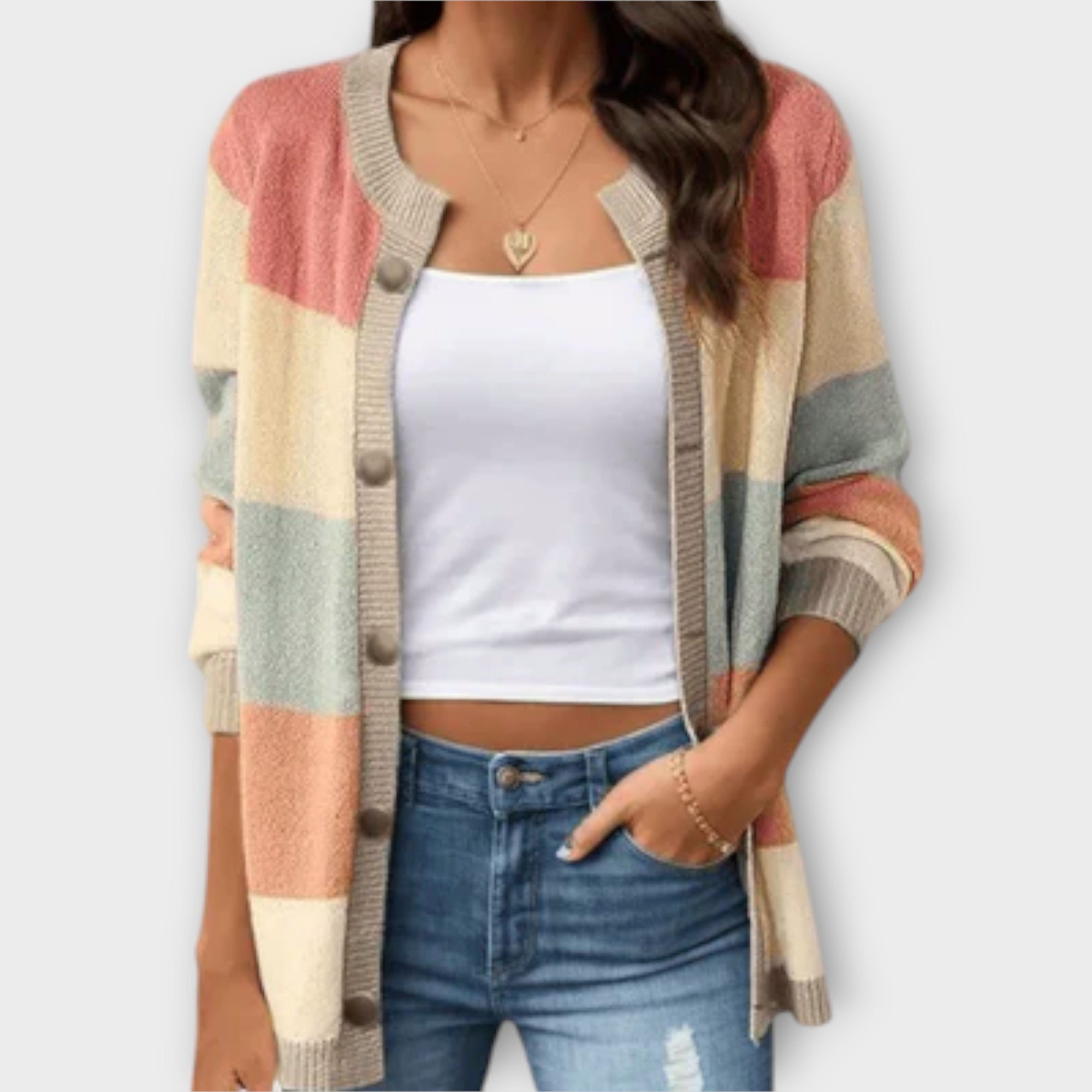 Lottenia - Gestreifte Strickjacke für Damen Nora Zurich