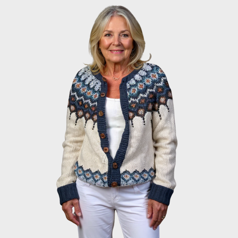 Kylie - Vintage Isländische Strickjacke Nora Zurich