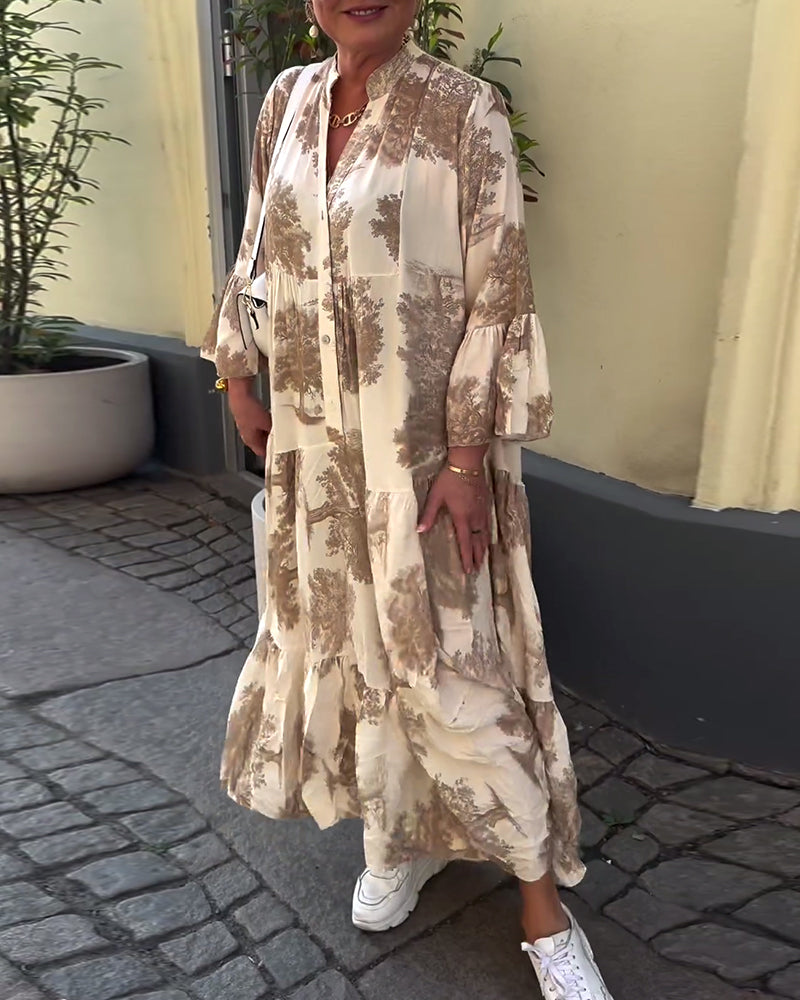 Carmina - Schickes Langes Blumenkleid