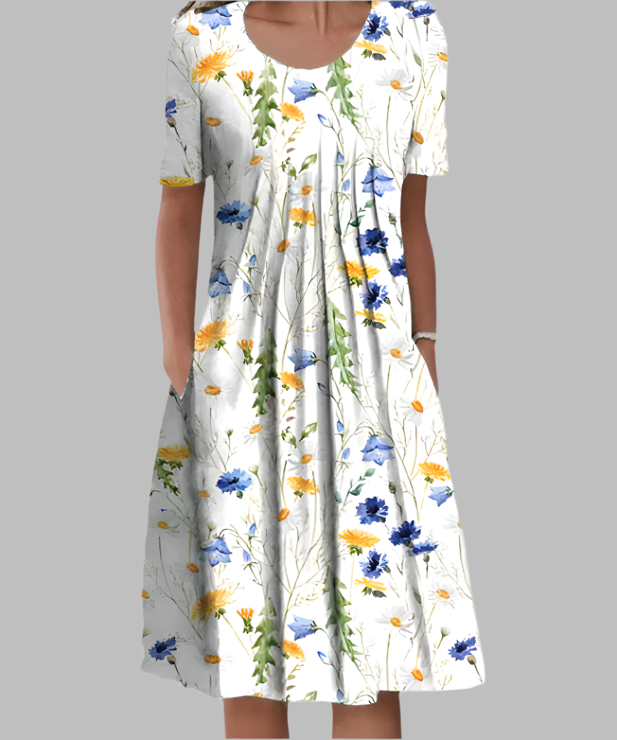 Stella | Bequemes Sommerblumenkleid