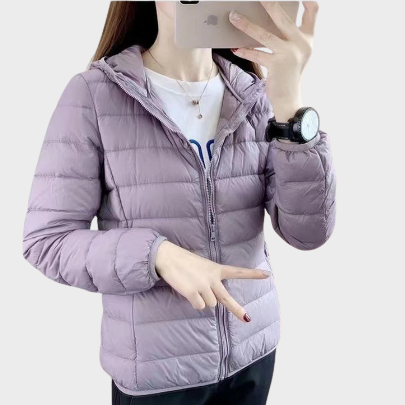 Ruth – Elegante Daunenjacke mit langen Ärmeln