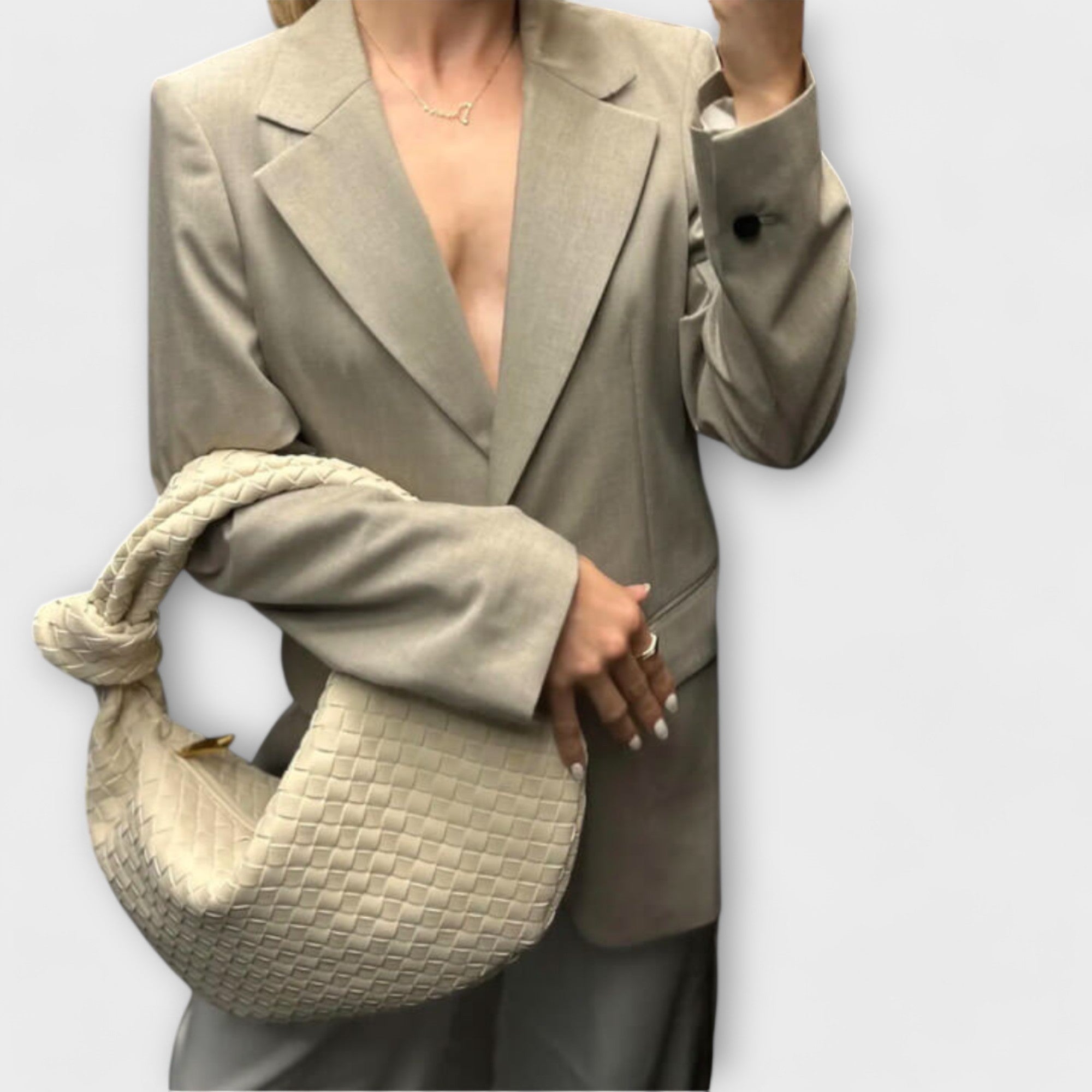 Nora. - Große gewebte Damenhandtasche
