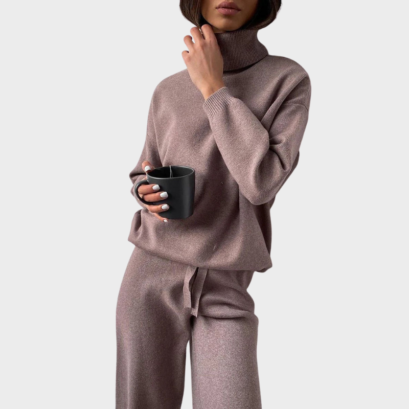 Luna – Gemütliches Rollkragen-Loungewear-Set