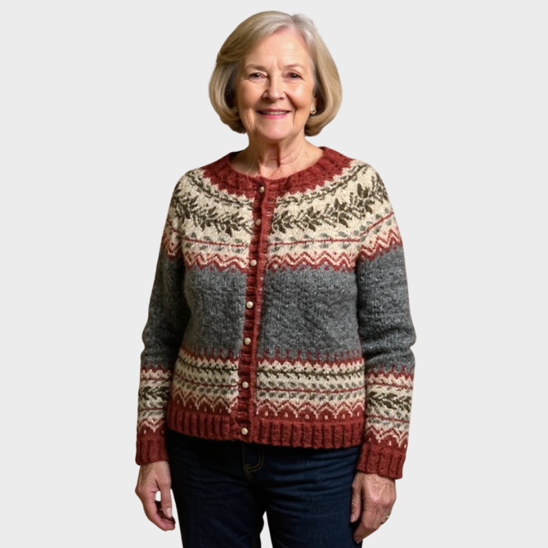 Jessica  - Vintage Island-Strickjacke Nora Zurich