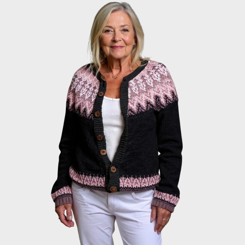 Lydia - Vintage Isländische Strickjacke Nora Zurich