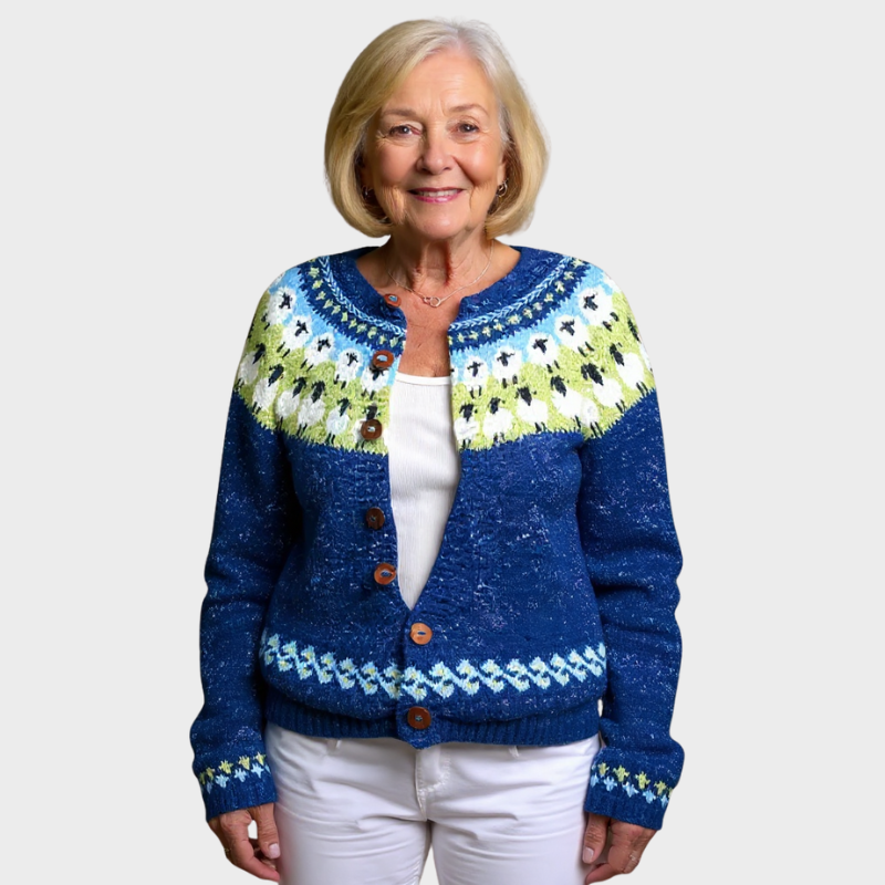 Sophie - Vintage Isländische Strickjacke Nora Zurich