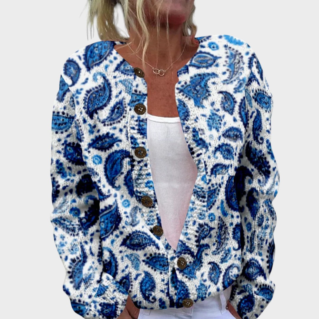 Maria - Herbstblumen Cardigan Nora Zurich