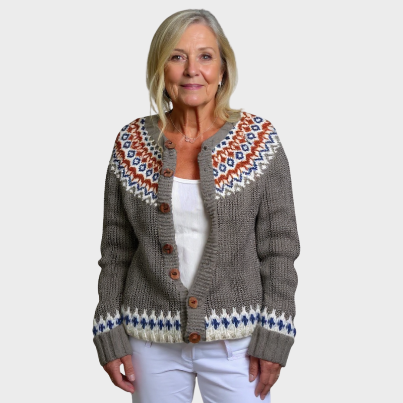 Gabriella - Vintage Isländische Strickjacke Nora Zurich