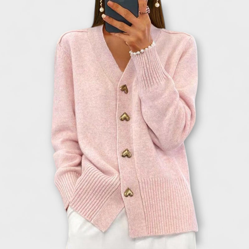 Gaby – Vintage Pullover mit V Ausschnitt