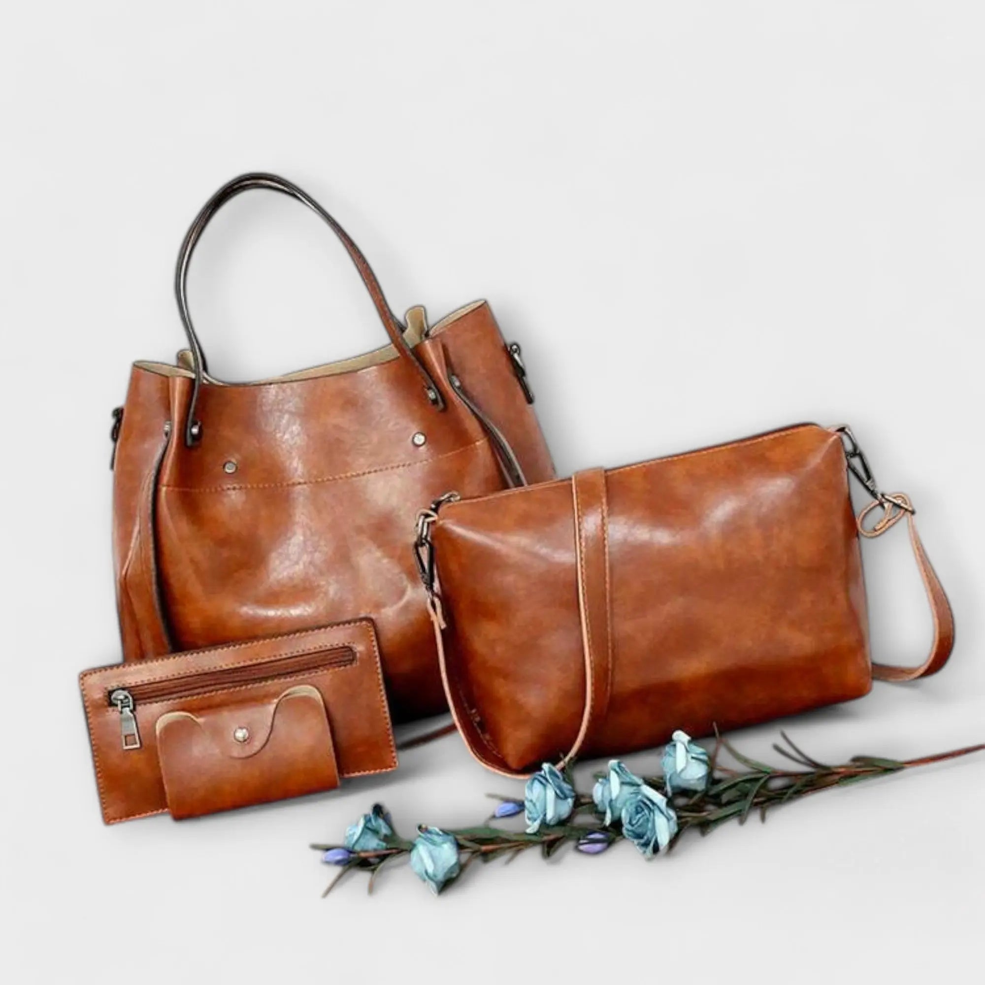 Nora. - 4-teiliges Vintage-Taschen-Set Nora Zurich