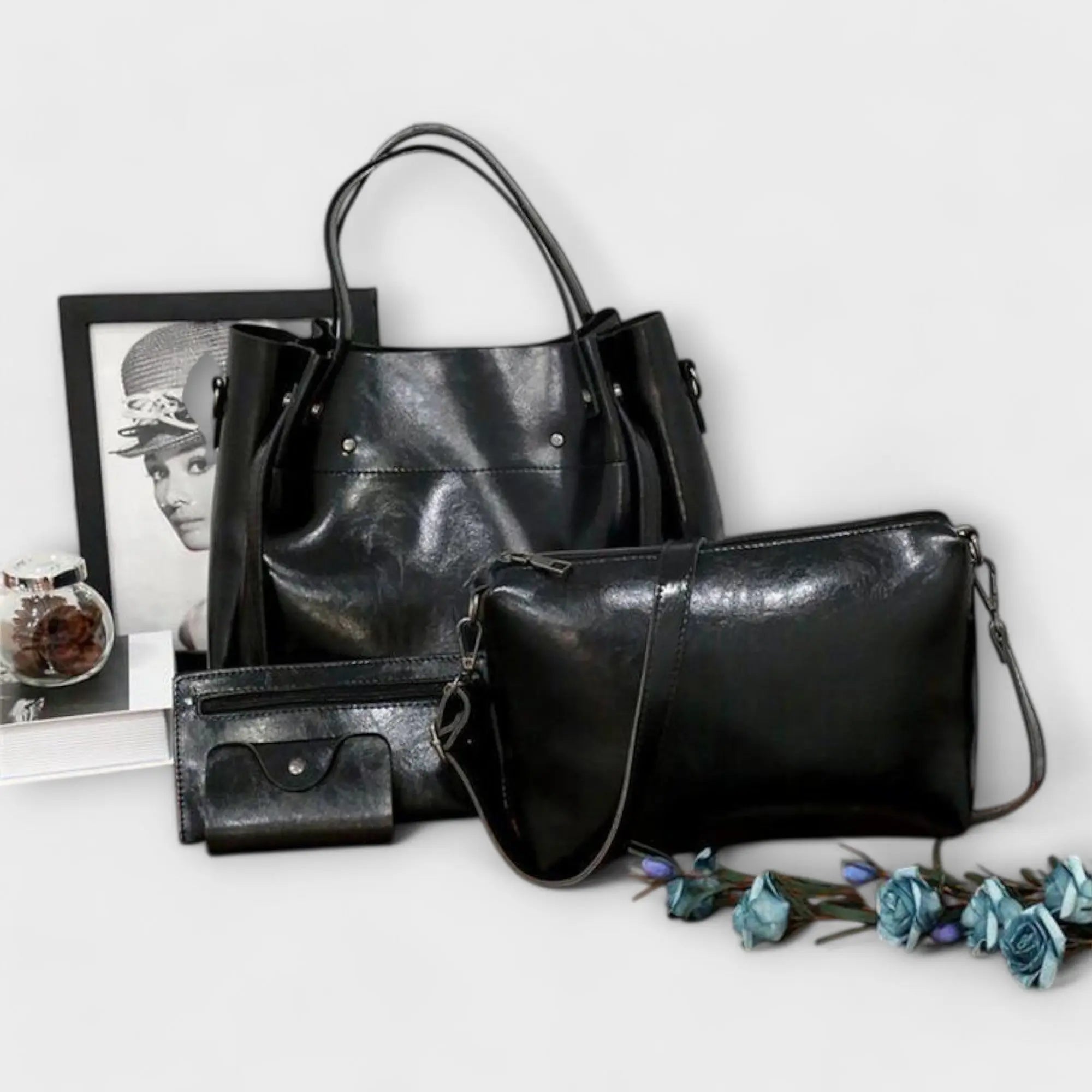 Nora. - 4-teiliges Vintage-Taschen-Set Nora Zurich