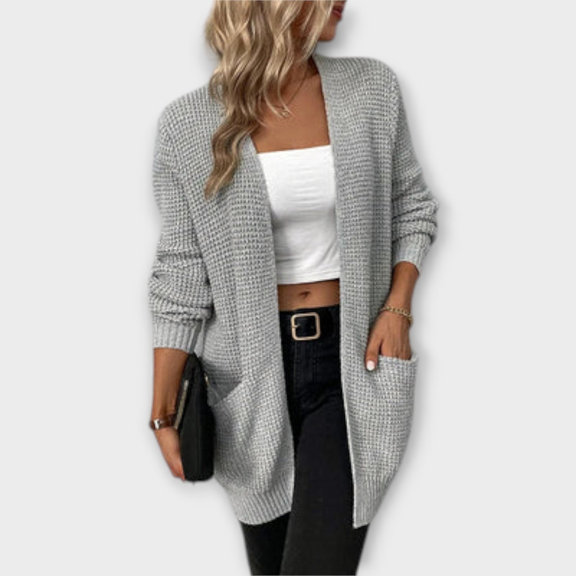 Lässiger Strickcardigan mit Taschen