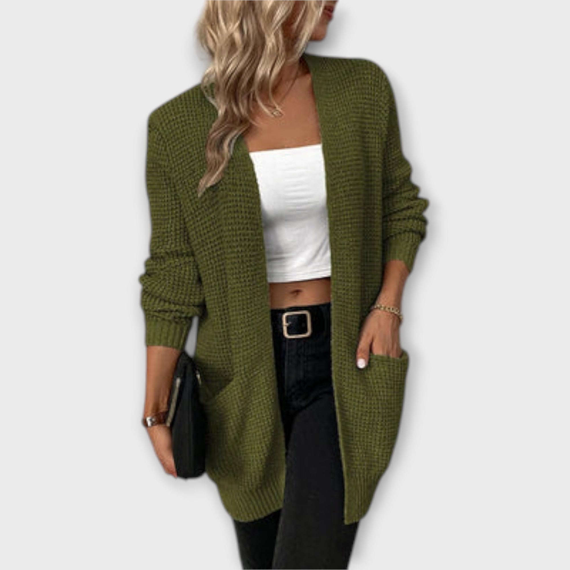 Lässiger Strickcardigan mit Taschen