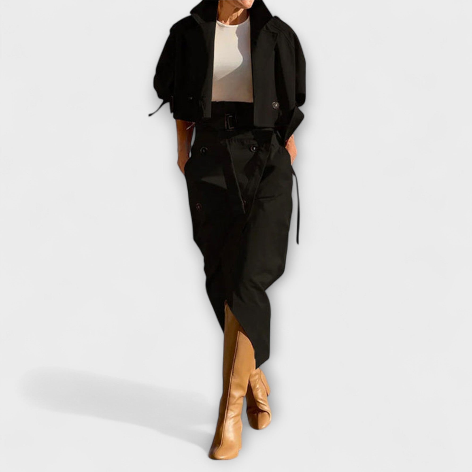 Lyra - Elegante Jacke Midi-Rock mit Taschen Nora Zurich