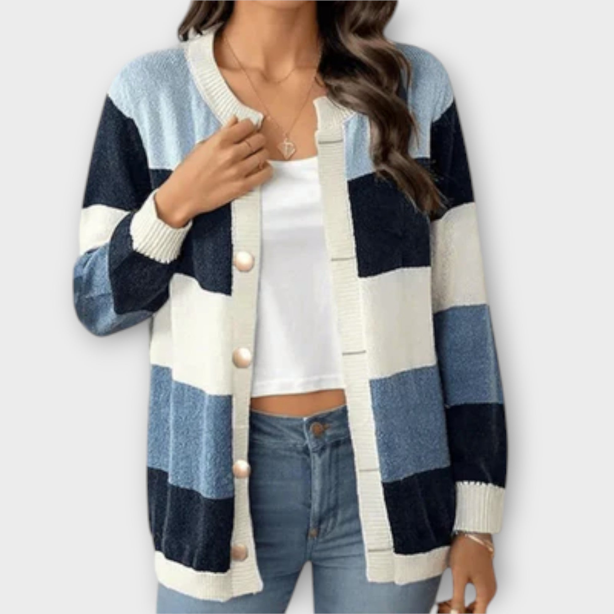 Lottenia - Gestreifte Strickjacke für Damen Nora Zurich
