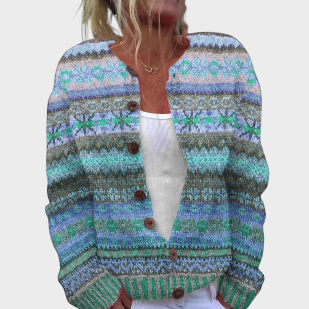 Isabel - Herbstblumen Cardigan Nora Zurich