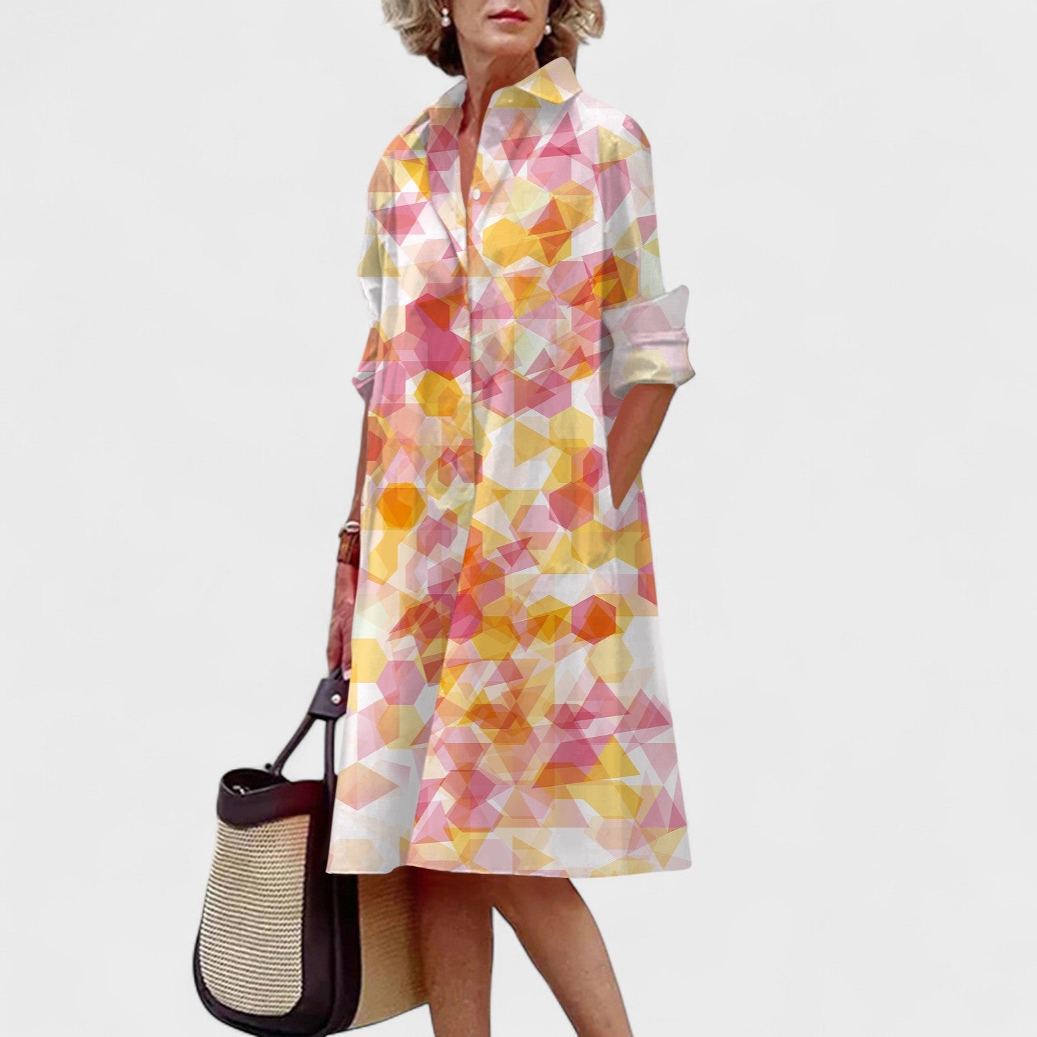 Norella – Verspieltes geometrisches Kleid