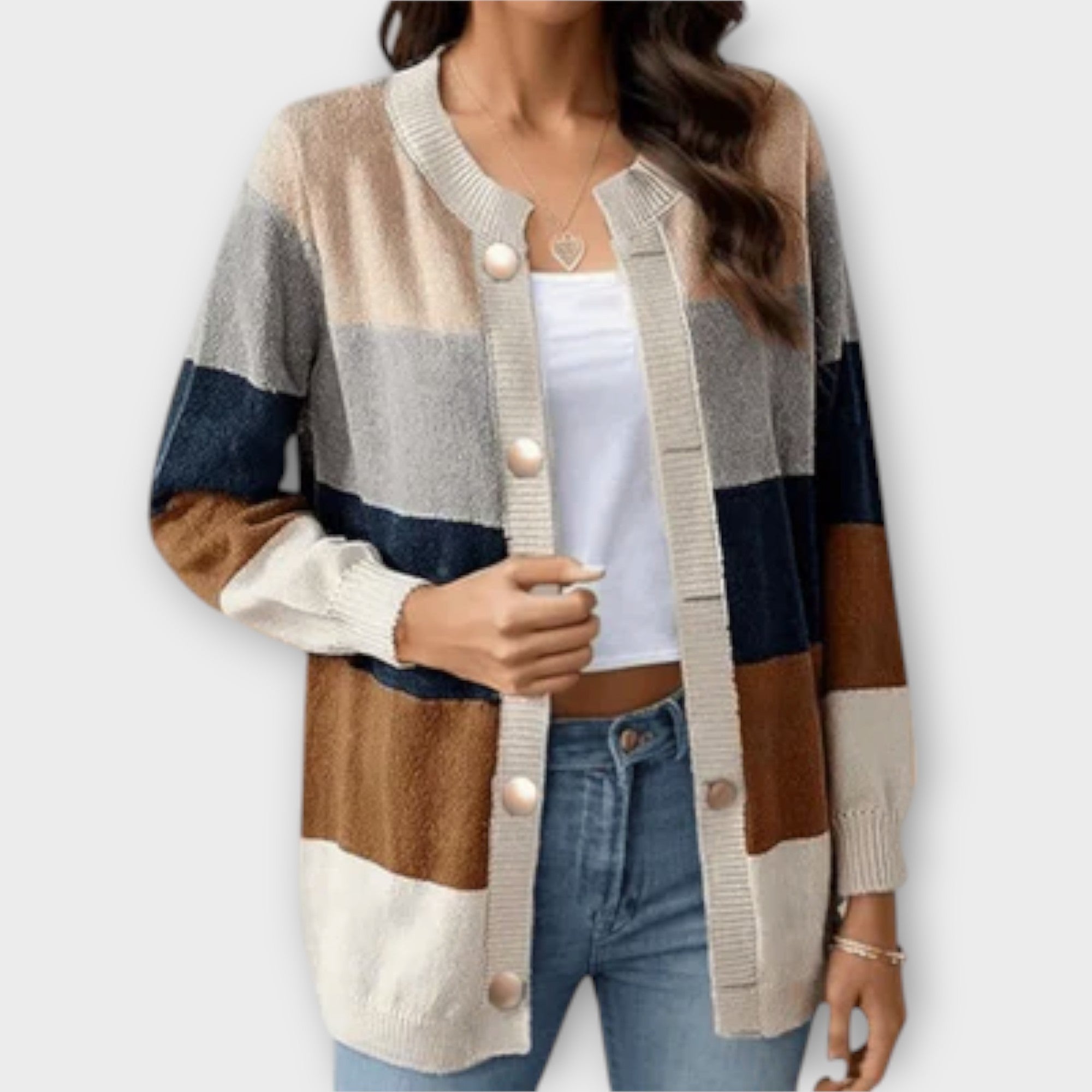 Lottenia - Gestreifte Strickjacke für Damen Nora Zurich