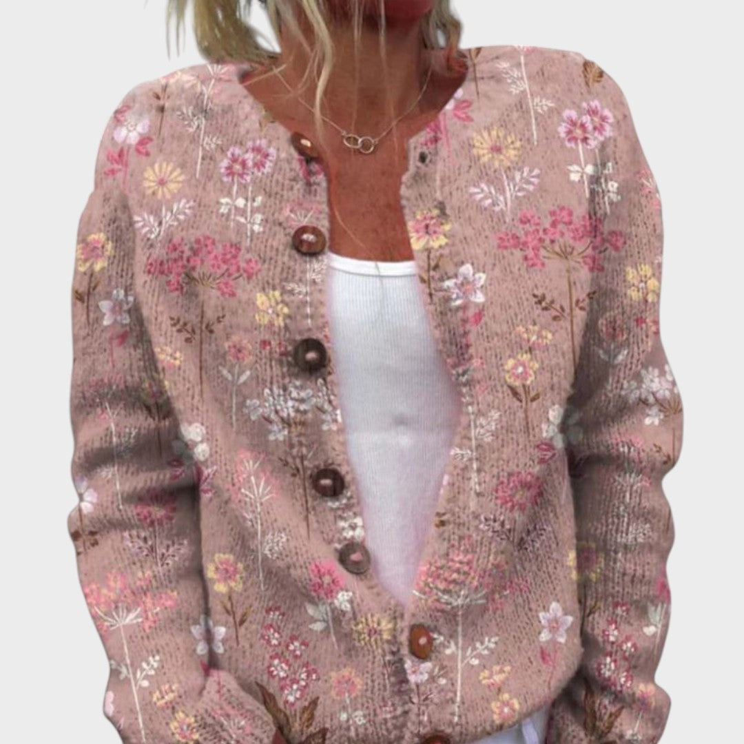 Raquel - Herbstblumen-Cardigan Nora Zurich