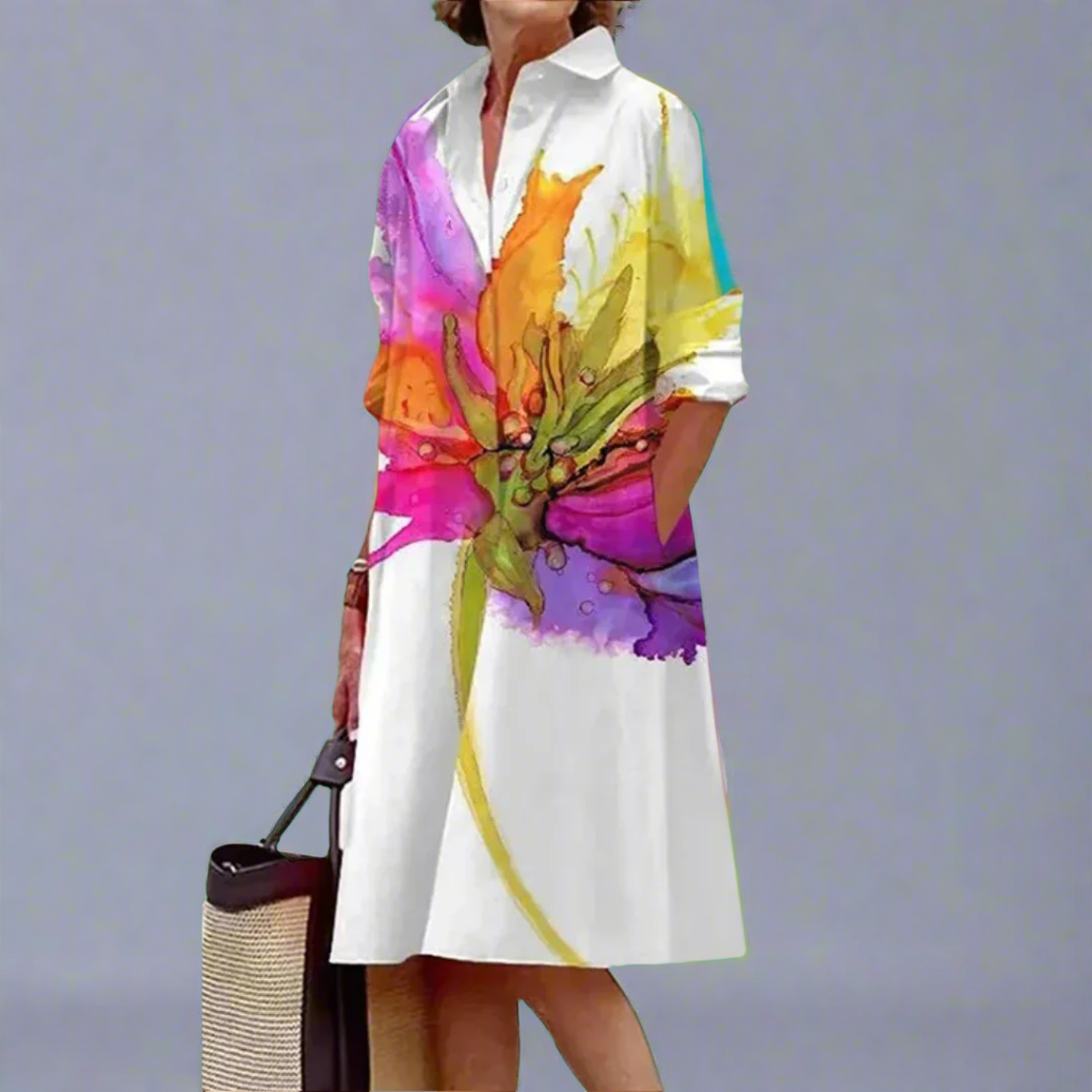 Calliope - Lebhaftes, leichtes Sommer-Midikleid