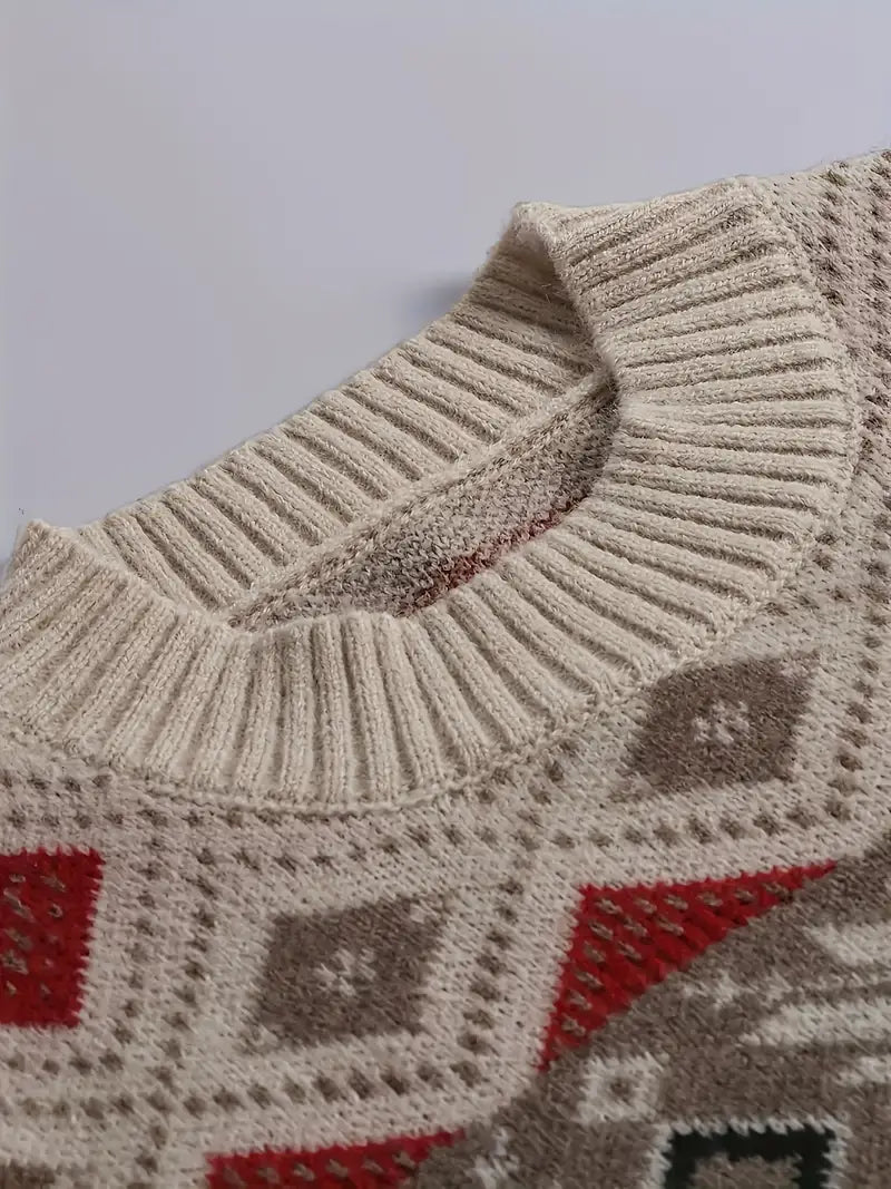 Lsländischer Stil Weicher Lopapeysa Pullover