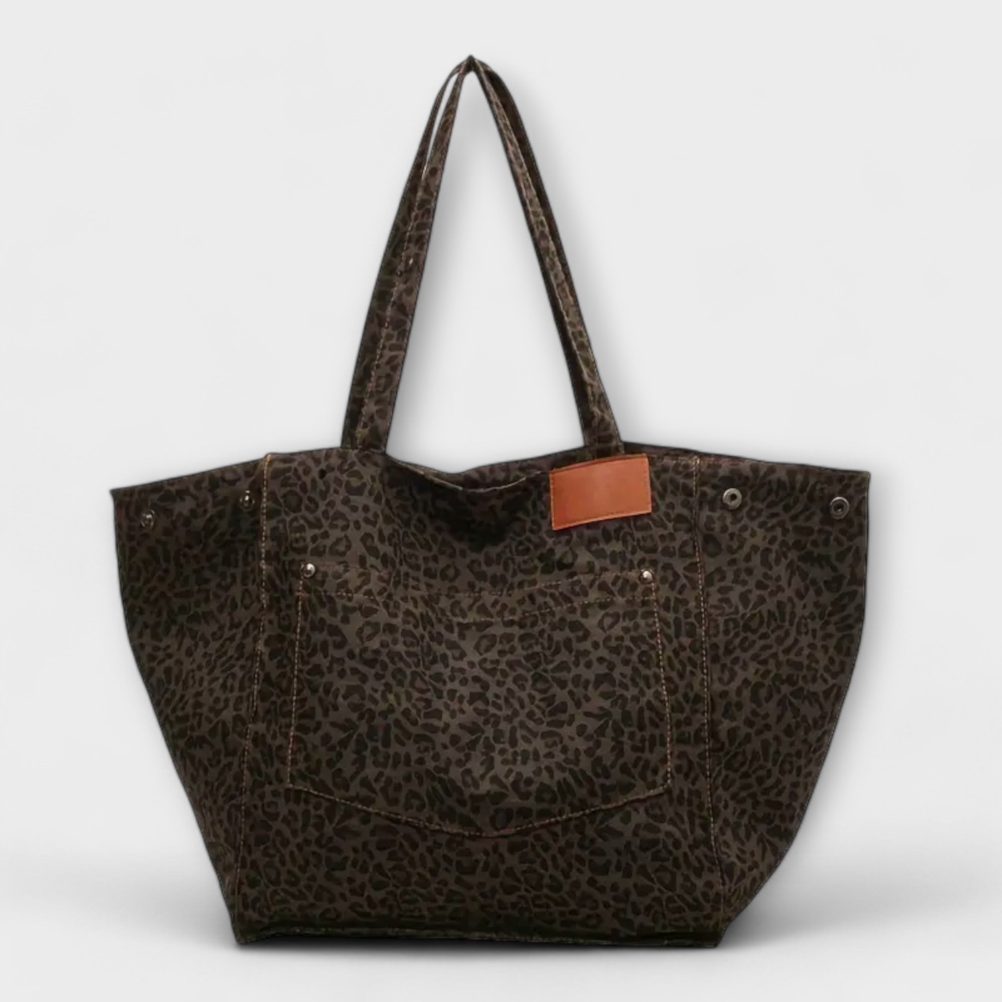 Nora. - Elegante Umhängetasche mit Leopardenmuster