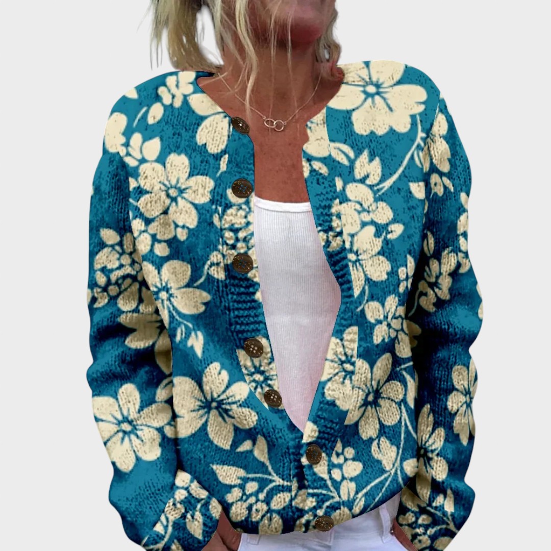 Mariana - Herbstblumen Cardigan Nora Zurich