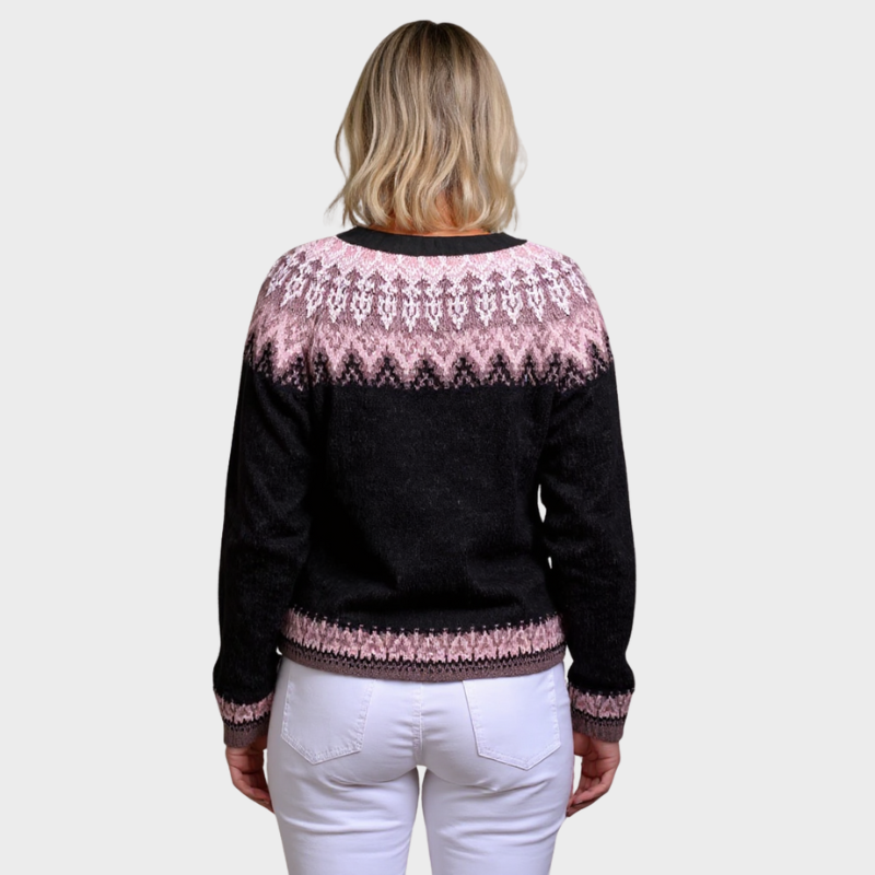 Lydia - Vintage Isländische Strickjacke Nora Zurich