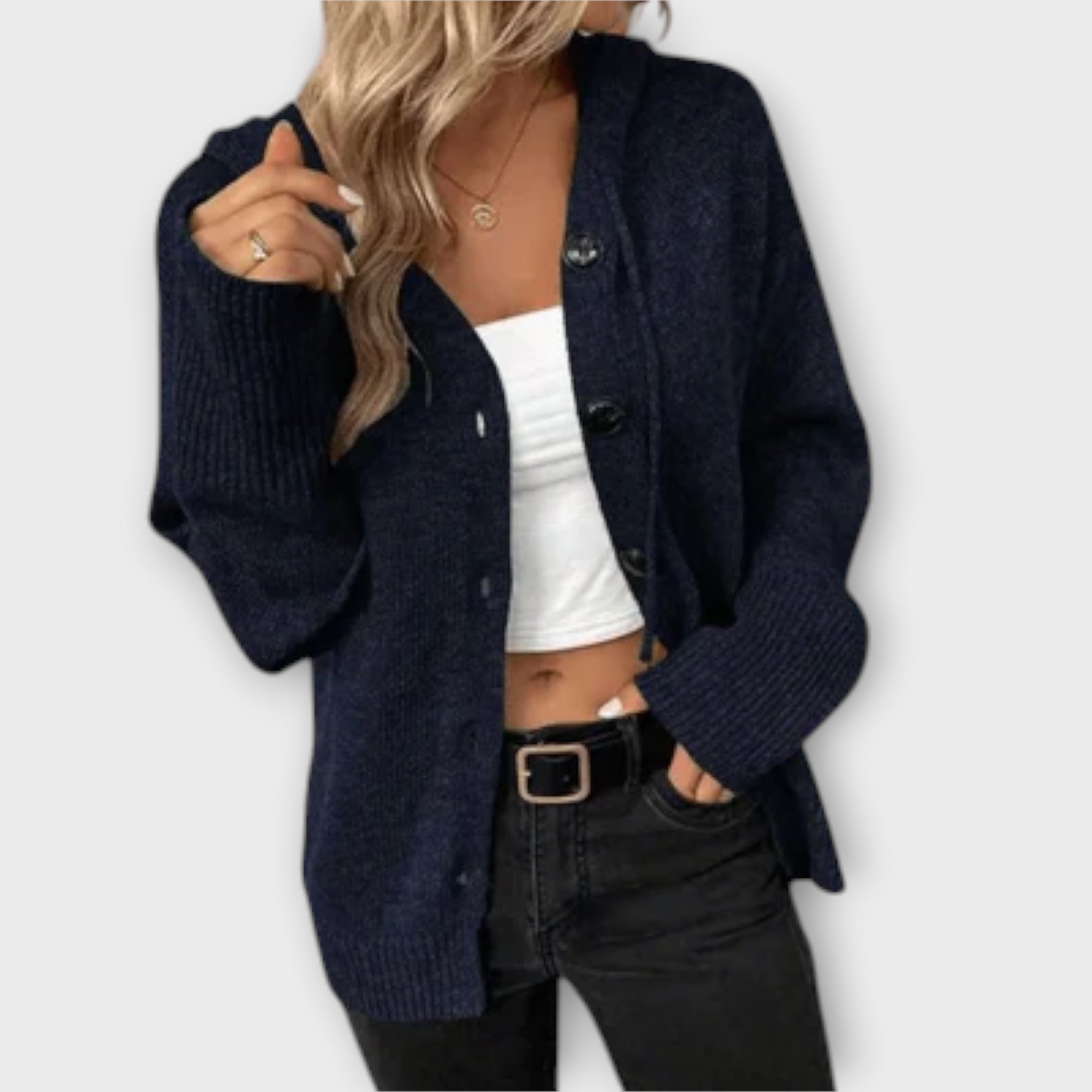Strickjacke mit Knöpfen