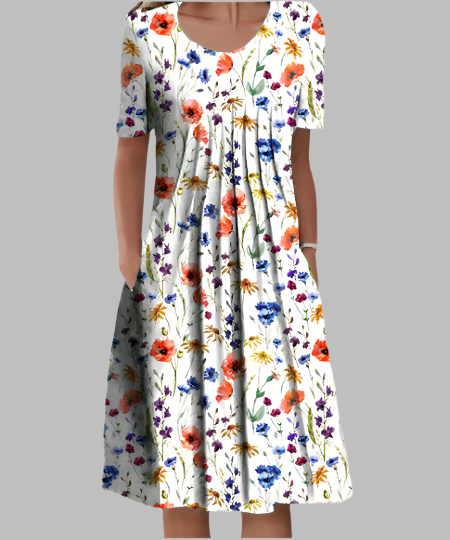 Stella | Bequemes Sommerblumenkleid